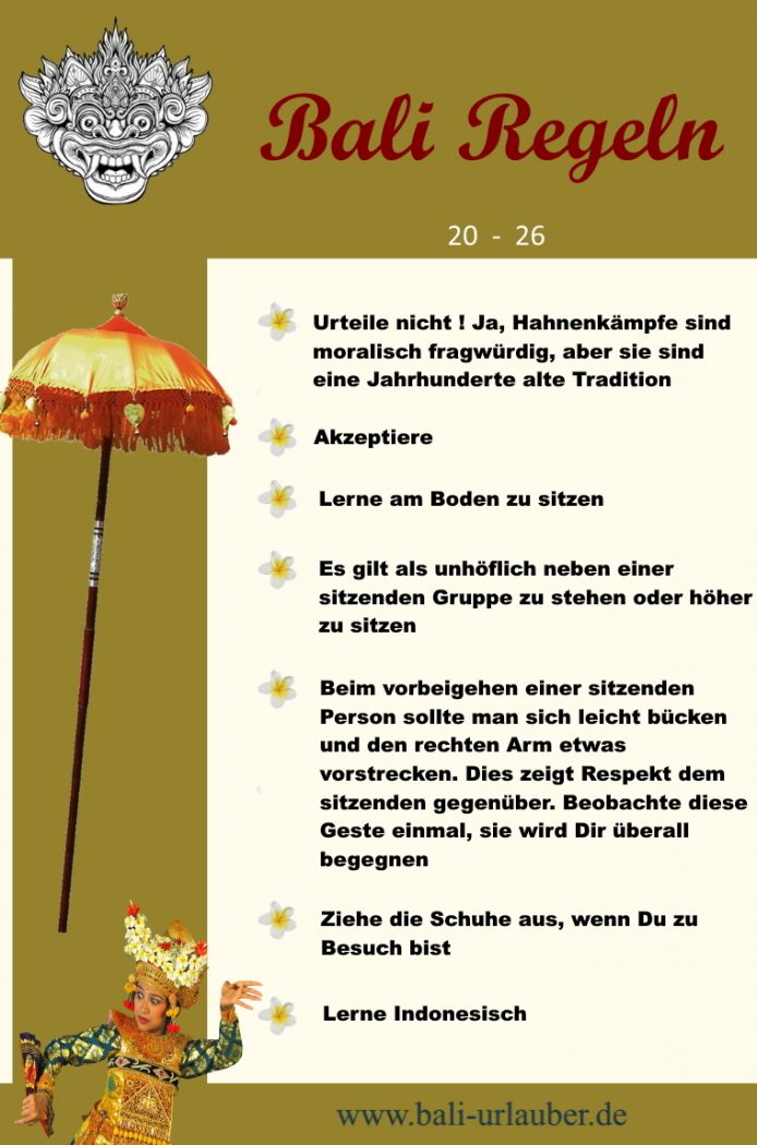Bali Regeln
