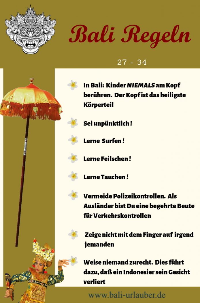 Bali Regeln